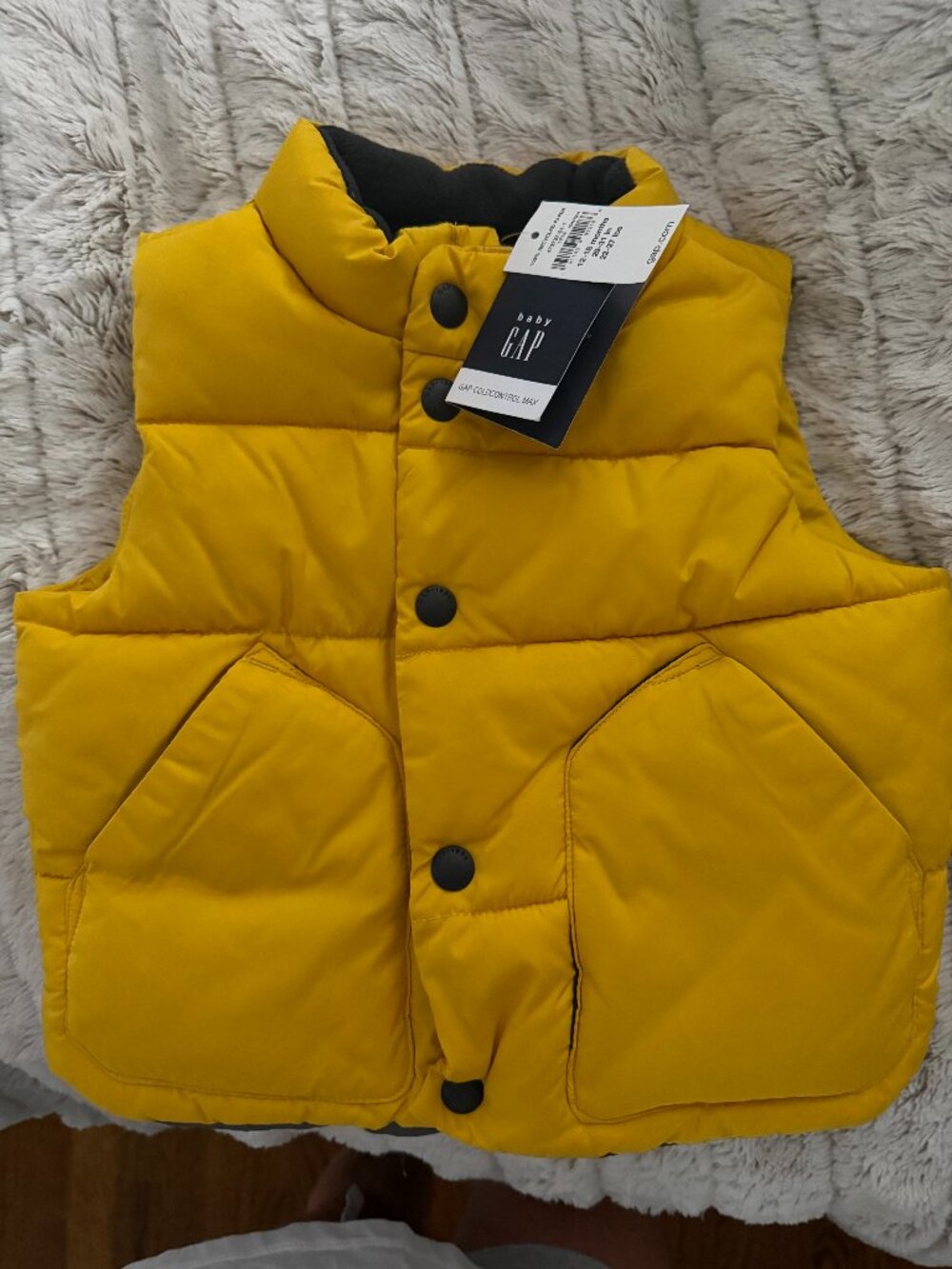Boys Gap vest jacket 12-18 months